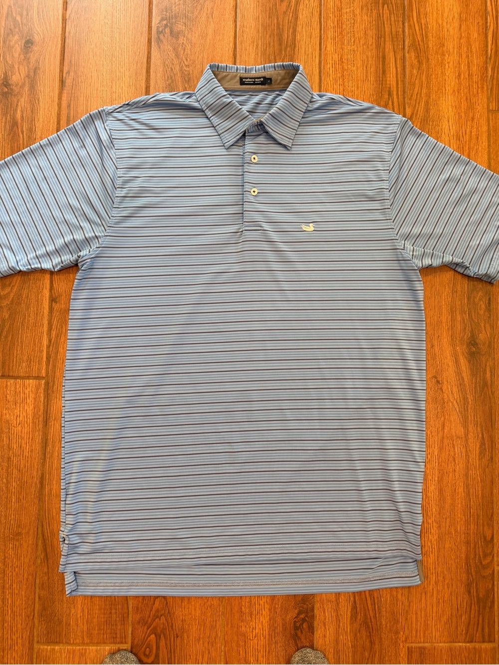 Southern Marsh Light Blue Striped Performance polo / men’s xl
